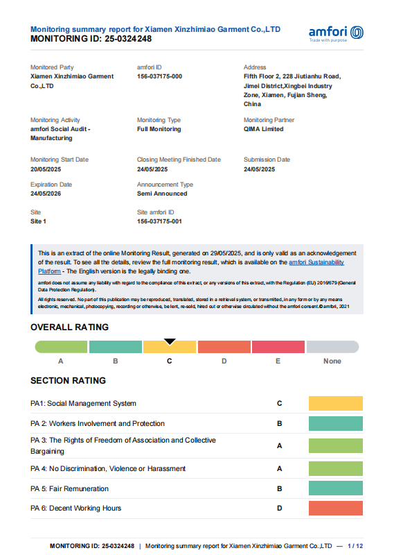 BSCI Certification